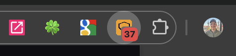 PromptDuty icon in browser toolbar